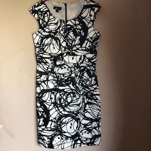 AB Studio  black and white dress
